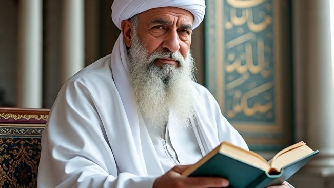Ilustrasi ulama Islam. (Meta AI)
